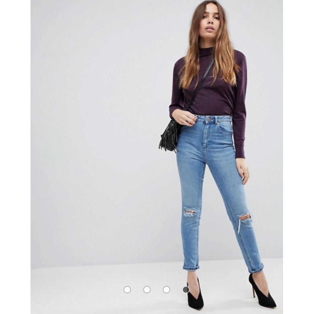 ASOS DESIGN High Rise Farleigh Mom Jeans